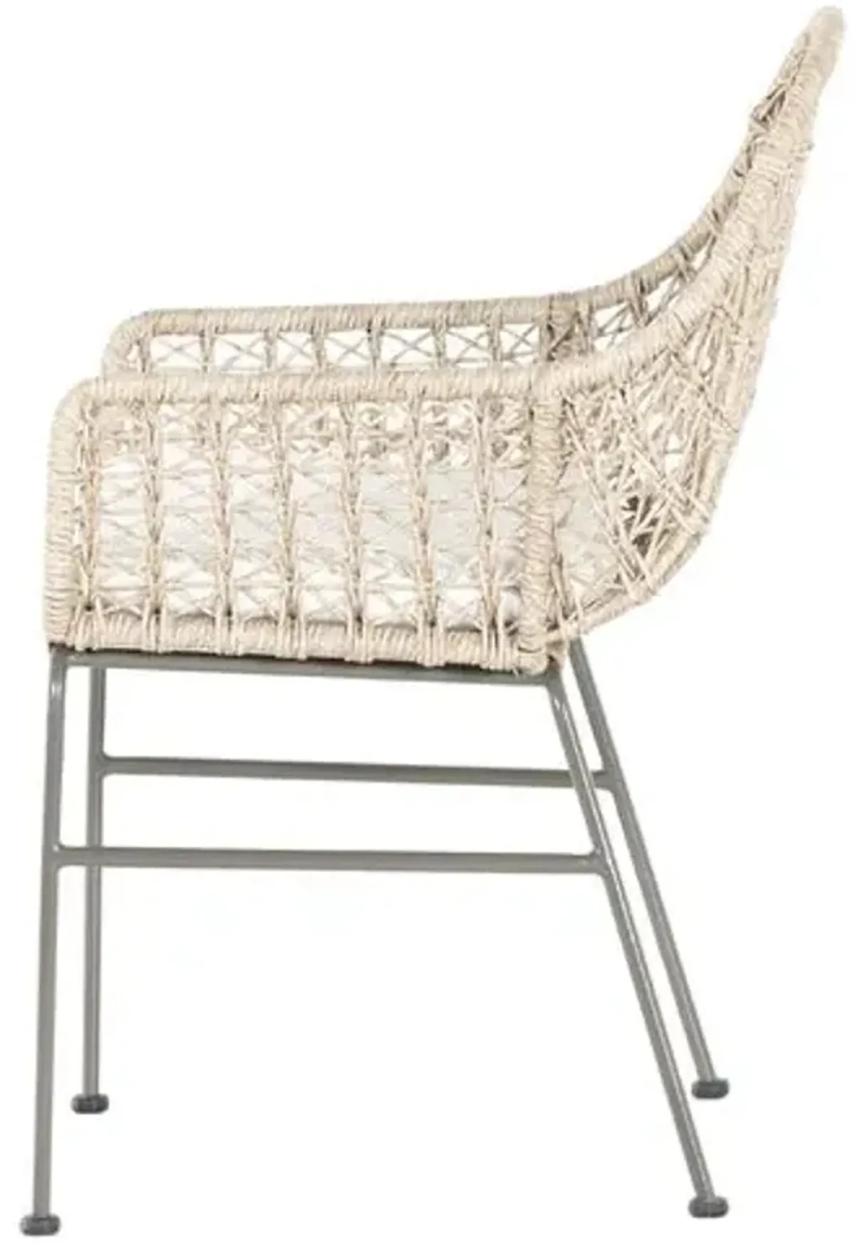 Jolie Outdoor Dining Chair - Gray Bronze/Vintage White