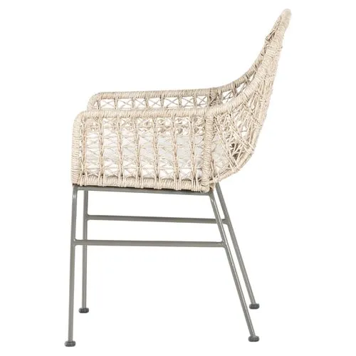 Jolie Outdoor Dining Chair - Gray Bronze/Vintage White