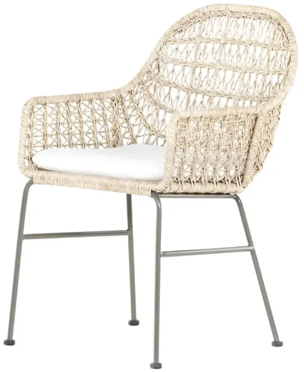Dylan Outdoor Dining Chair, Gray Bronze/Vintage White
