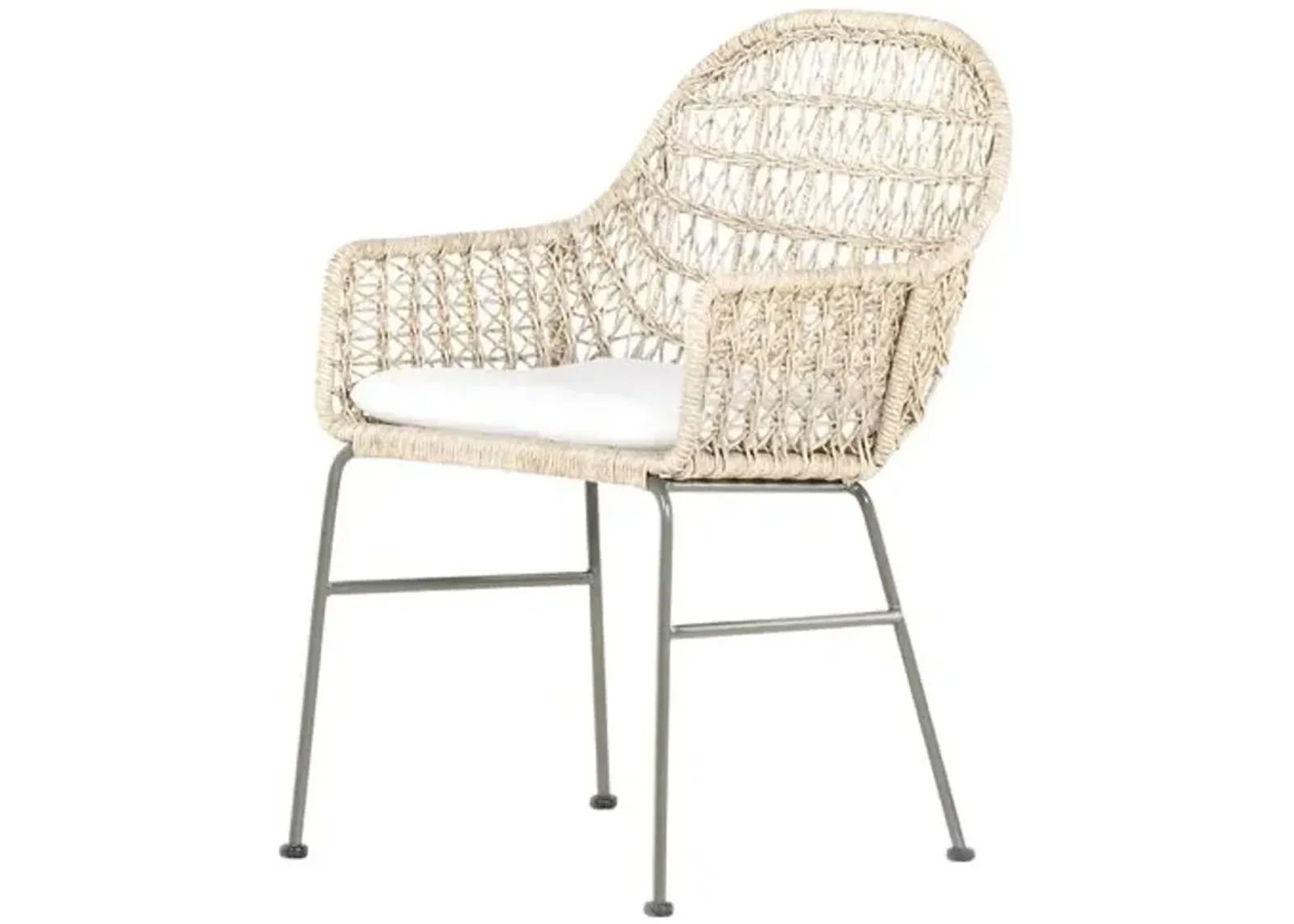 Jolie Outdoor Dining Chair - Gray Bronze/Vintage White