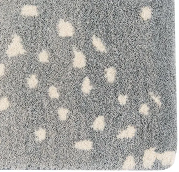 Woodland Antelope Hand-Tufted Rug, Blue