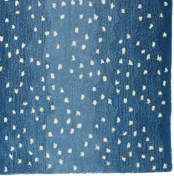 Woodland Antelope Hand-Tufted Rug, Denim
