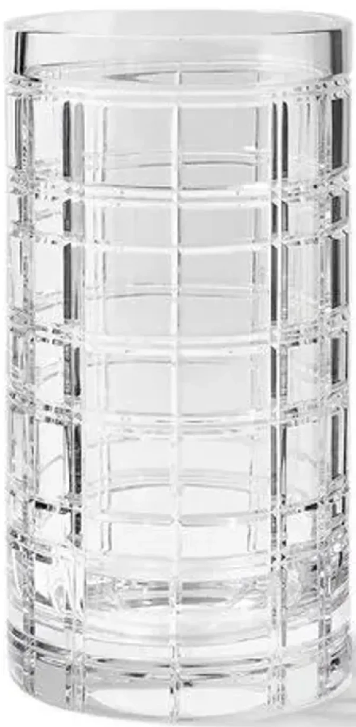 Hudson Plaid Vase - Ralph Lauren Home - Clear