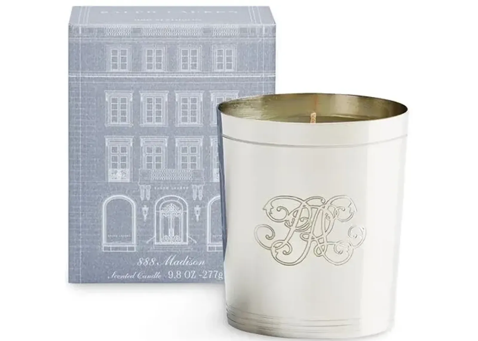 888 Madison Flagship Candle - Ralph Lauren Home - Silver