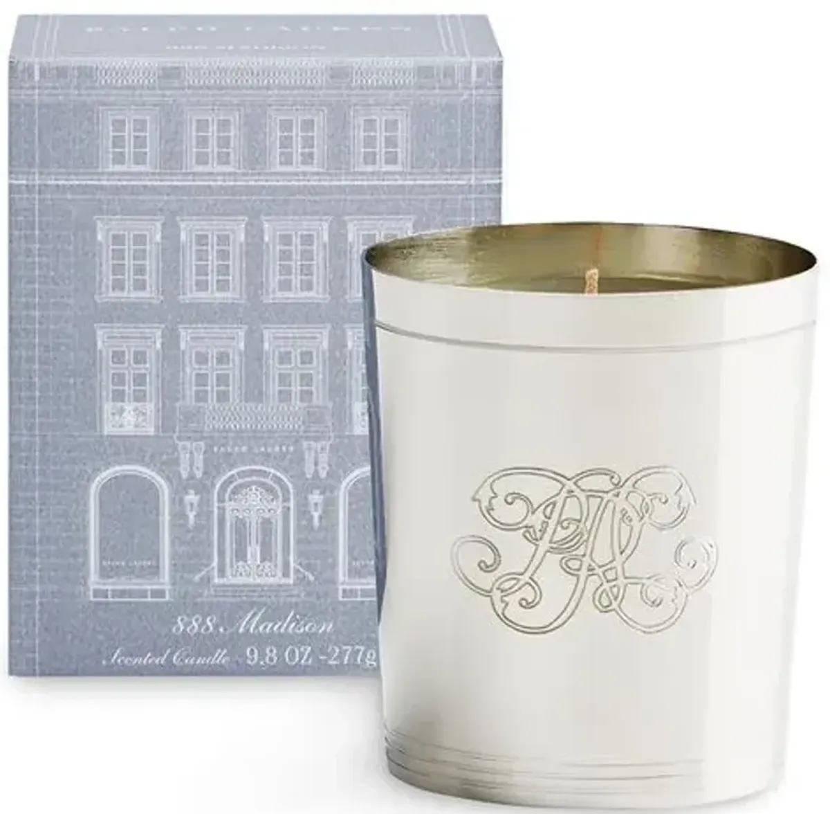 888 Madison Flagship Candle - Ralph Lauren Home - Silver