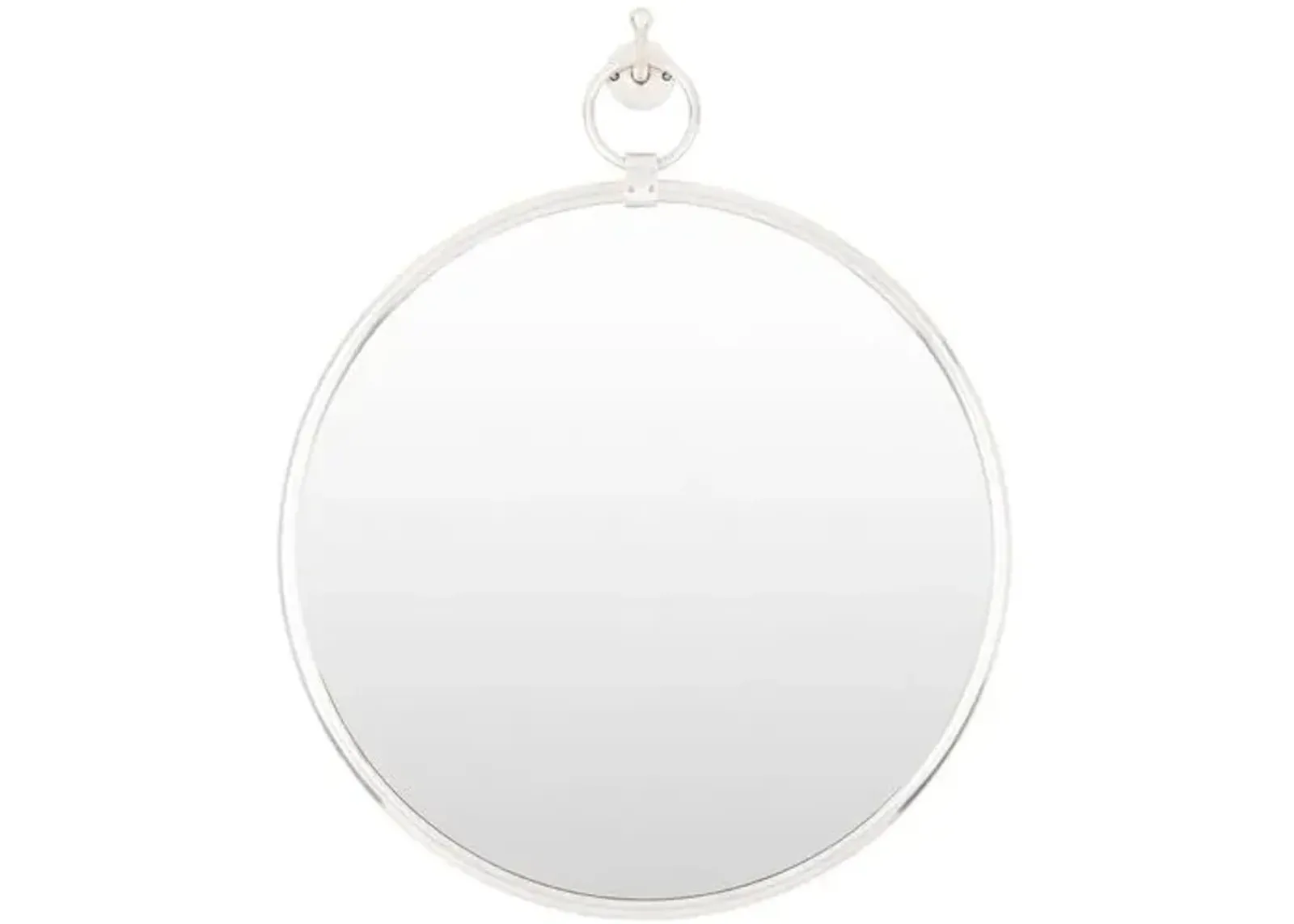 Georgia 23" Round Wall Mirror - Silver