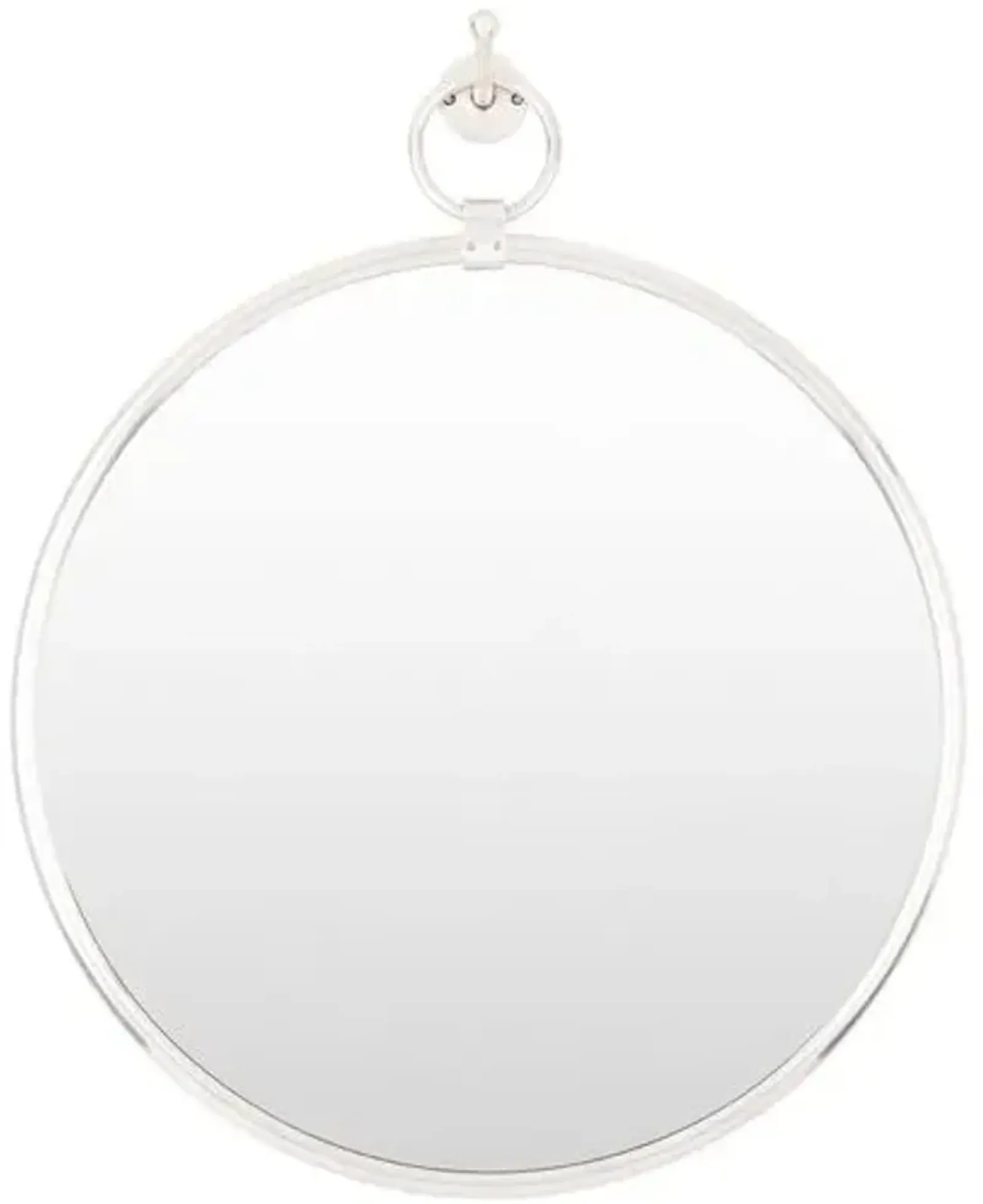 Georgia 23" Round Wall Mirror - Silver