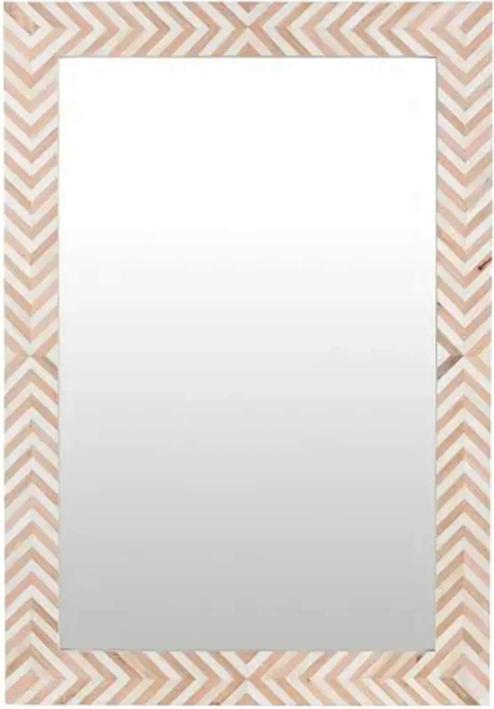 Kiara Large Rectangular Wall Mirror - Natural