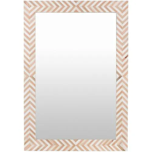 Kiara Large Rectangular Wall Mirror - Natural