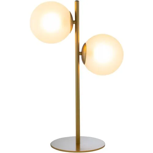 Jacob Frosted Globe Table Lamp - Gold