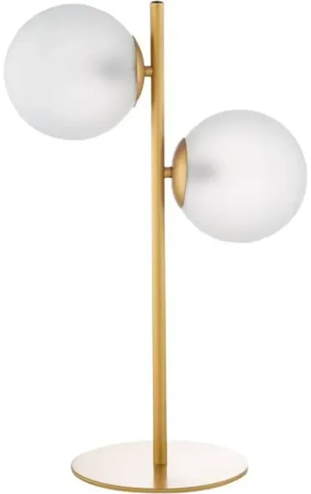 Jacob Frosted Globe Table Lamp - Gold