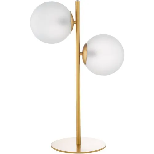 Jacob Frosted Globe Table Lamp - Gold