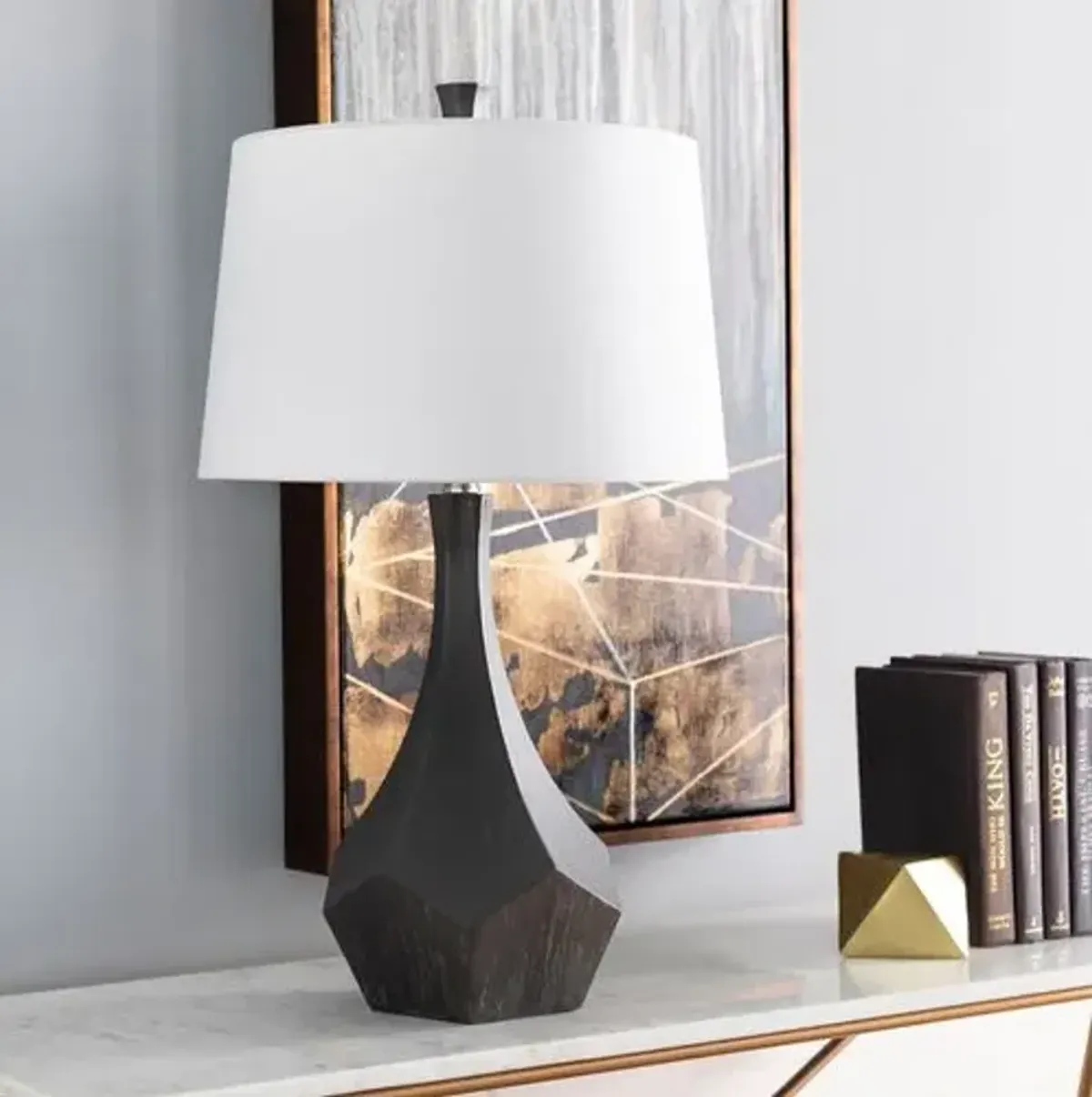 Brae Table Lamp - Charcoal