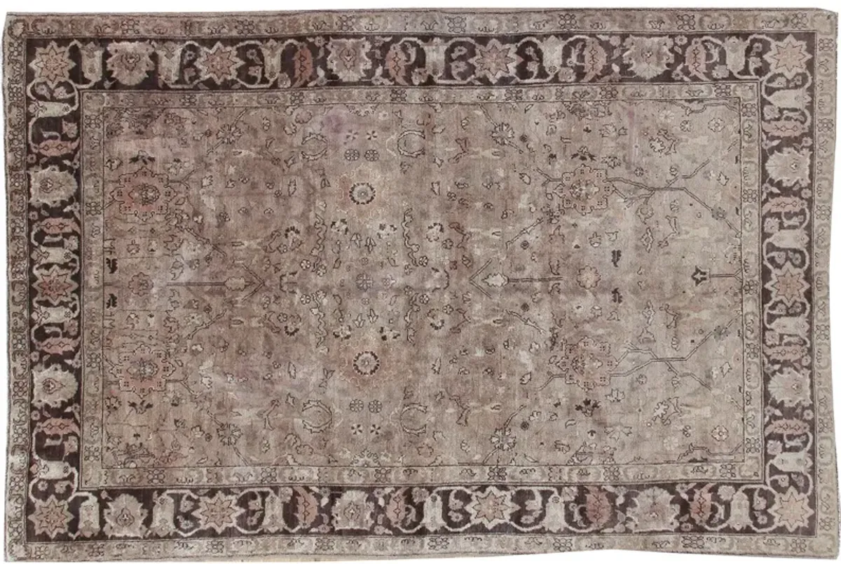 Turkish Taupe Sivas Rug - 5'6 X 8'3 - Beige - Beige