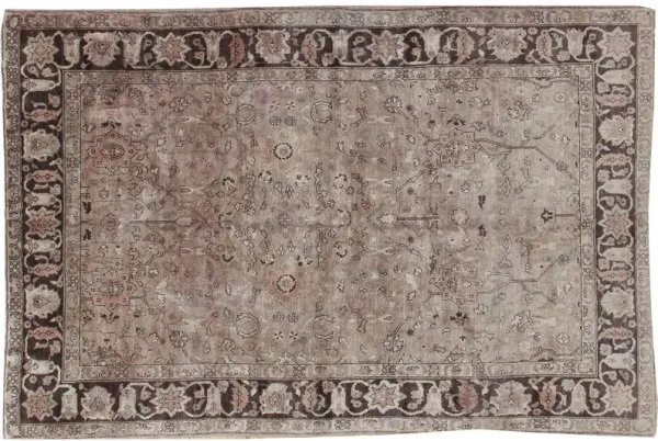 Turkish Taupe Sivas Rug - 5'6 X 8'3 - Beige - Beige