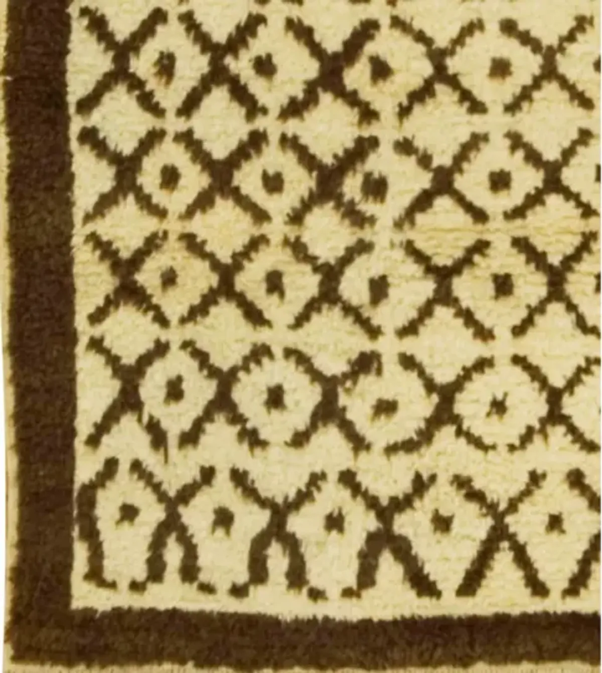 Turkish Hand Knotted Tulu Rug 3'6 X 5'11 - Beige - Beige