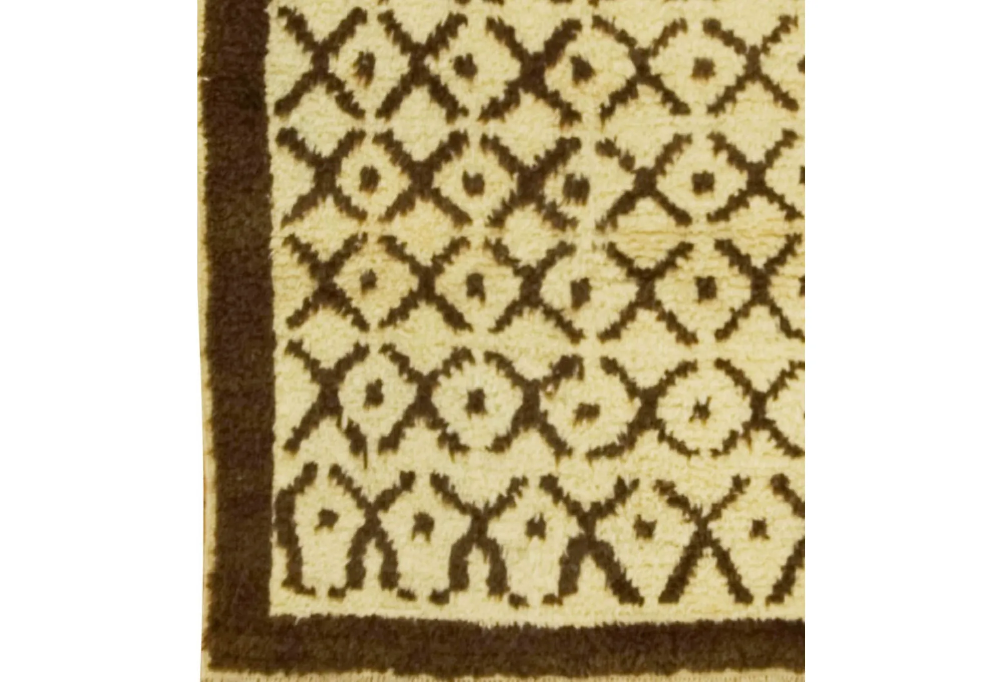 Turkish Hand Knotted Tulu Rug 3'6 X 5'11 - Beige - Beige