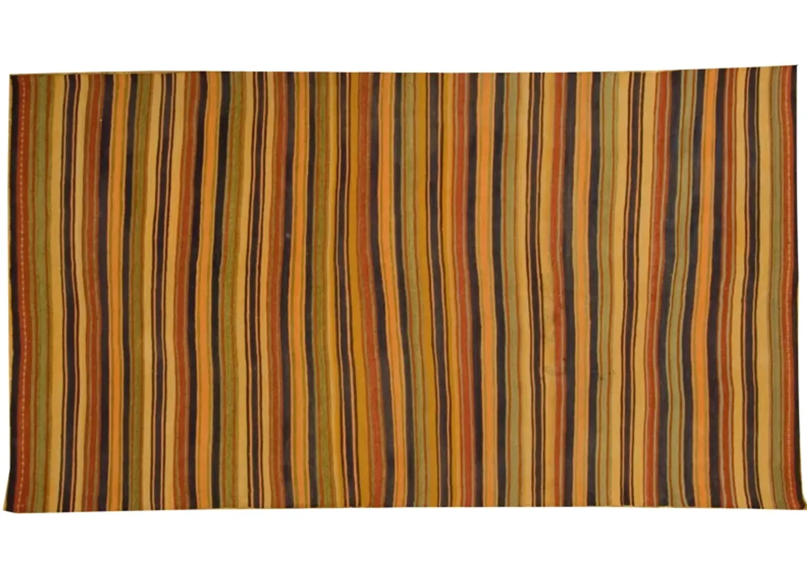 Turkish Kilim - Handwoven 5'7" X 10'8" - Orange