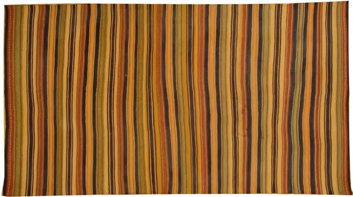 Turkish Kilim - Handwoven 5'7" X 10'8" - Orange