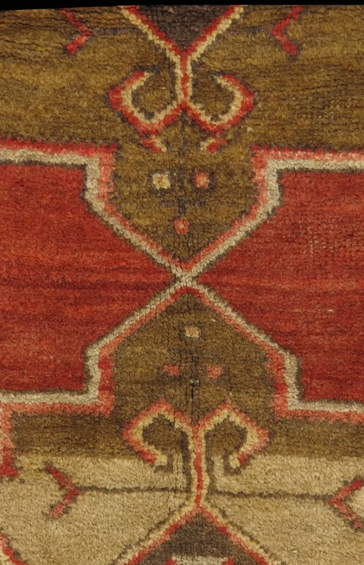 Turkish Oushak Hand-Knotted 4'5" X 6'4 - Red