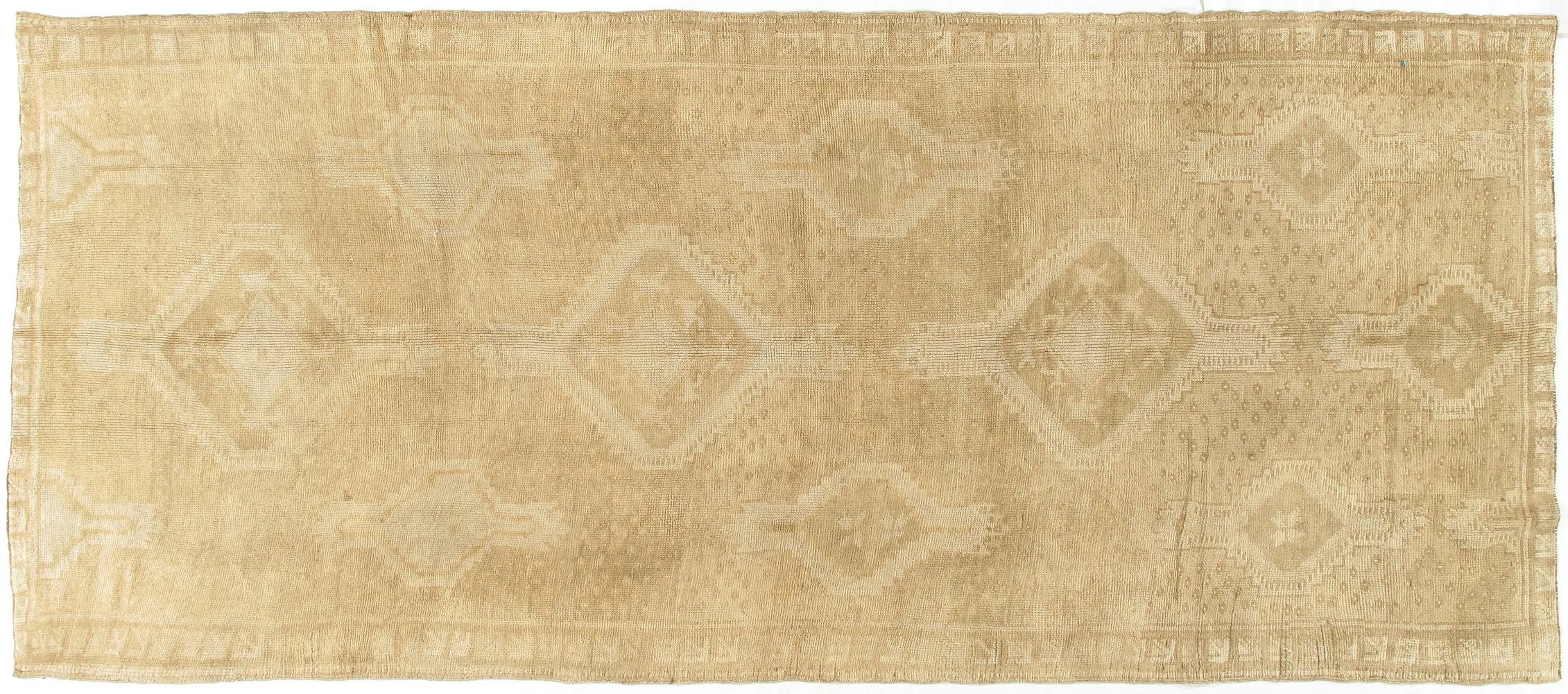 Oushak Gallery Rug - 4'10" X 11'9" - Beige - Beige