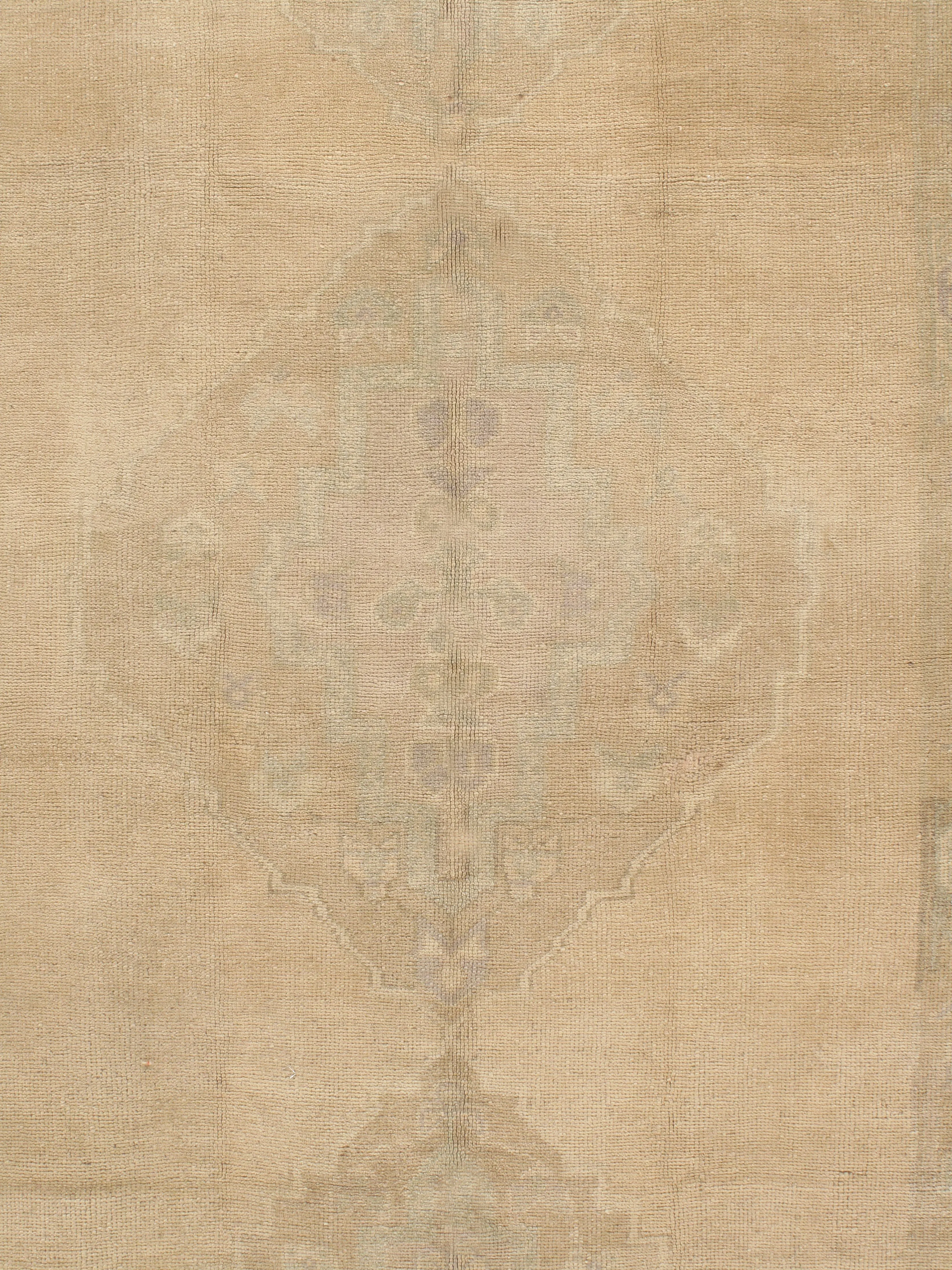 Turkish Oushak Rug 5' X 11'10" - Beige - Beige