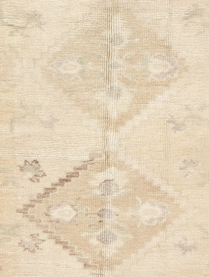 Turkish Oushak Rug 4'9 X 7'9 - Beige - Beige