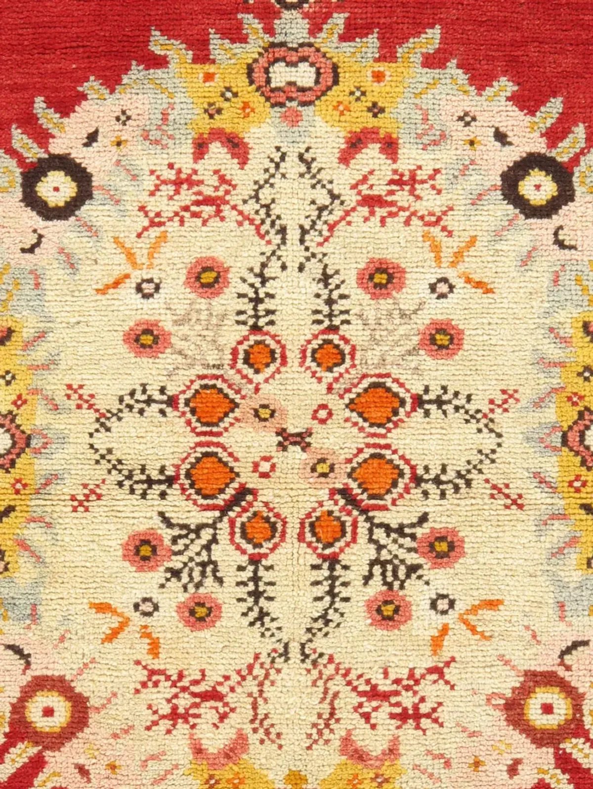 Turkish Oushak Rug 2'11 X 5'10 - Red - Red