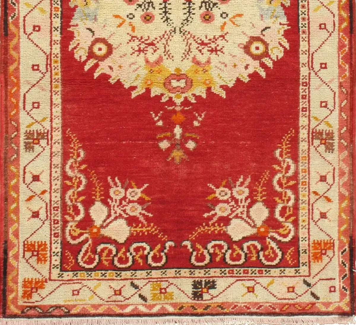 Turkish Oushak Rug 2'11 X 5'10 - Red - Red