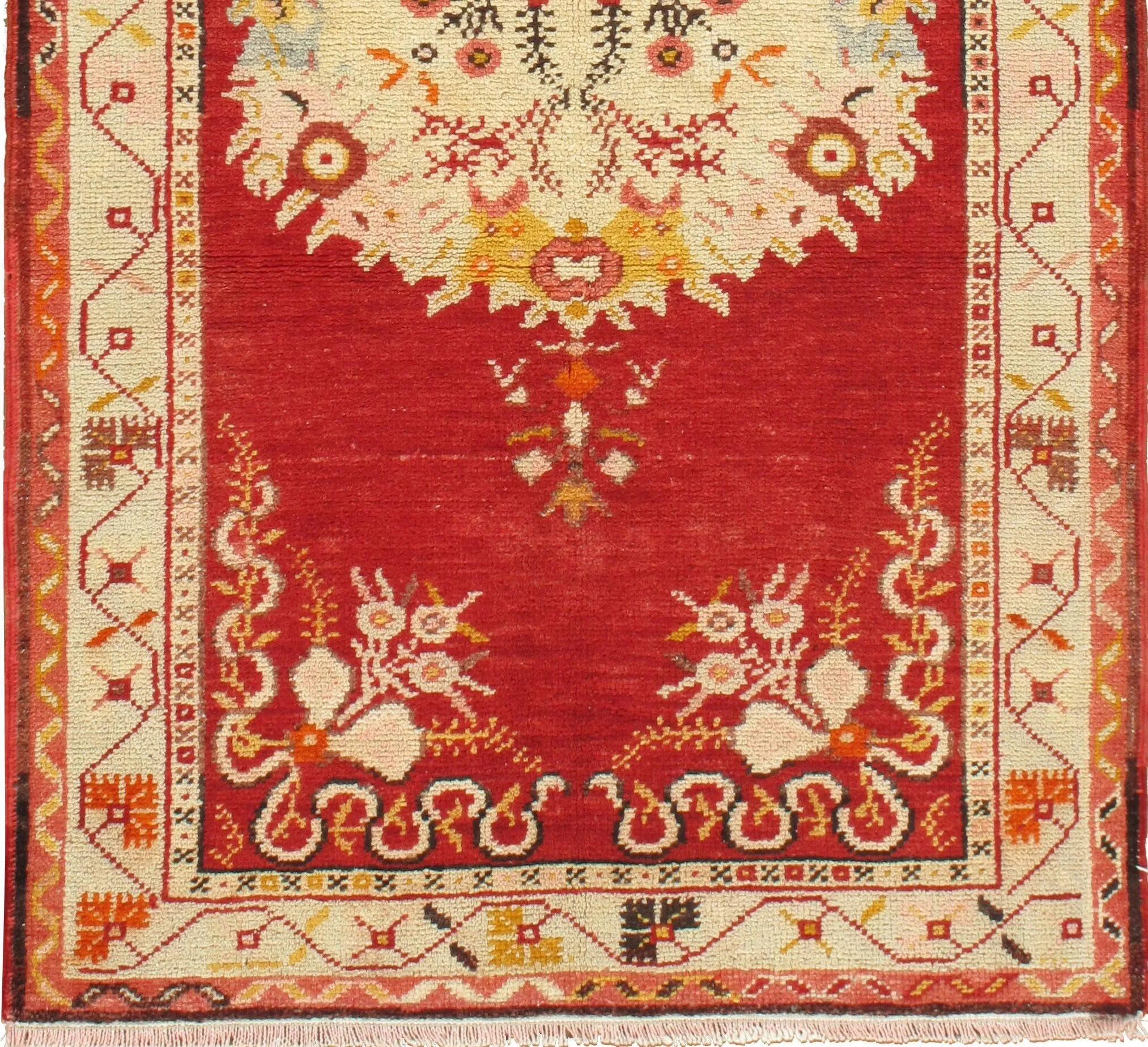 Turkish Oushak Rug 2'11 X 5'10 - Red - Red