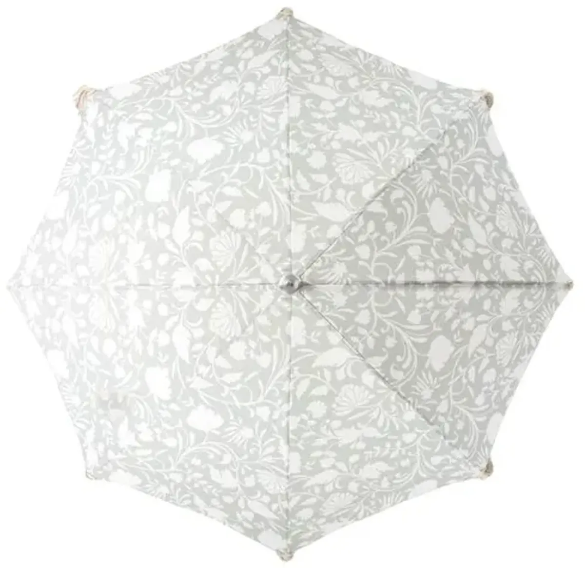 Flora Premium Beach Umbrella - Sage/White - Green