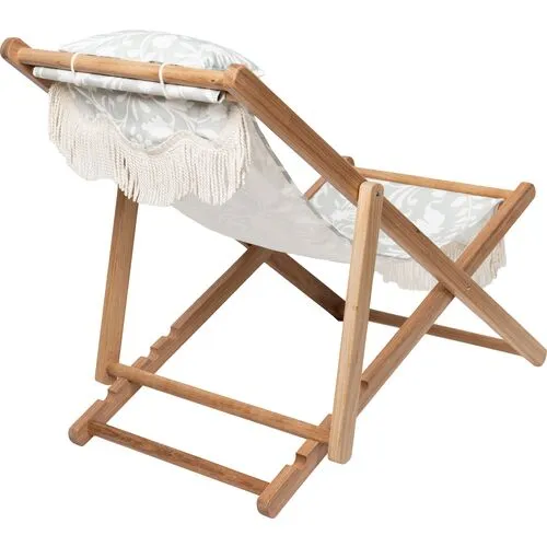 Flora Outdoor Sling Chair - Sage/White - Green