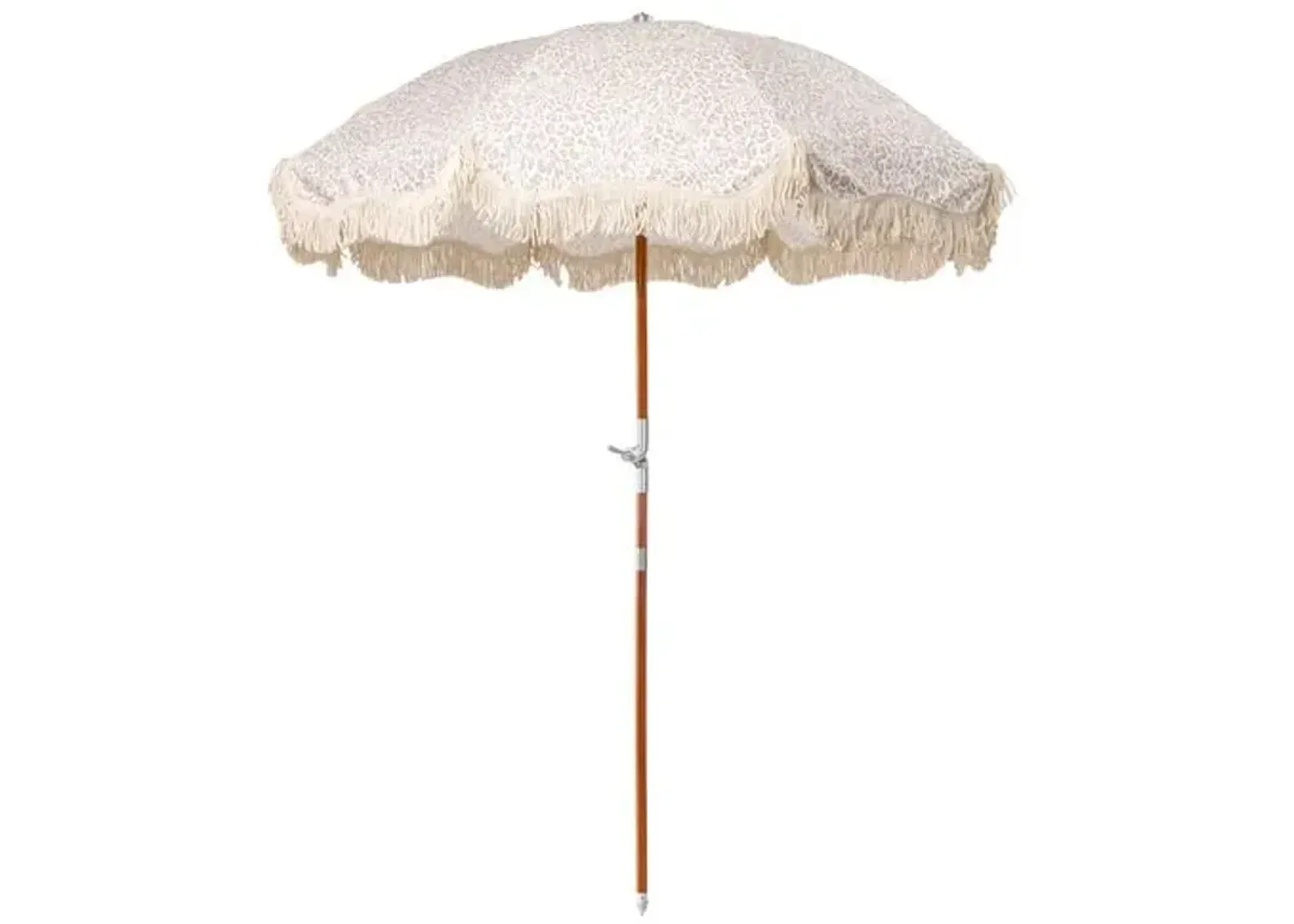 Pounce Premium Beach Umbrella - Ivory Leopard