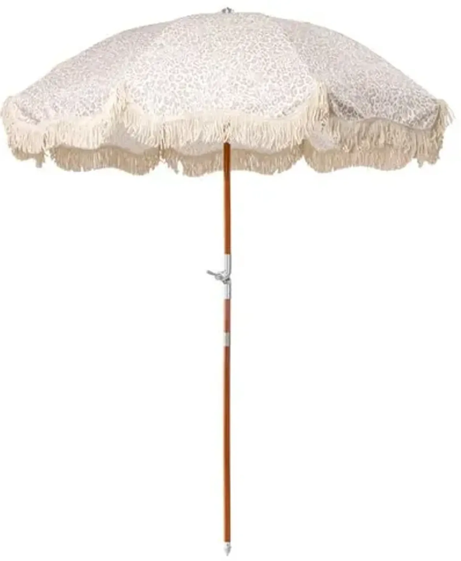 Pounce Premium Beach Umbrella - Ivory Leopard