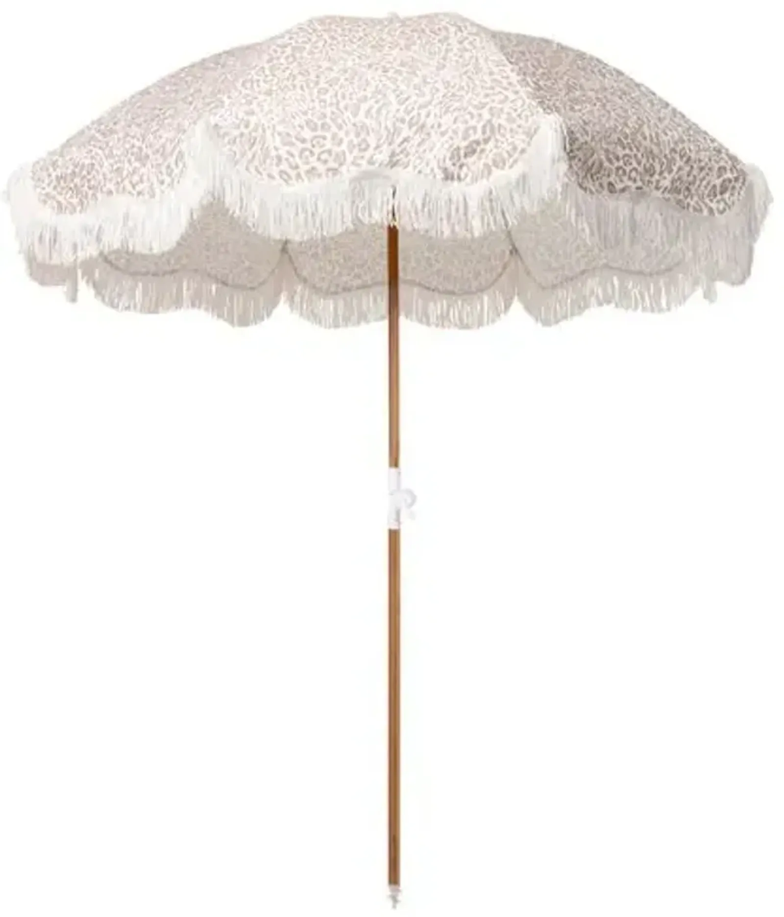 Pounce Holiday Beach Umbrella - Ivory Leopard