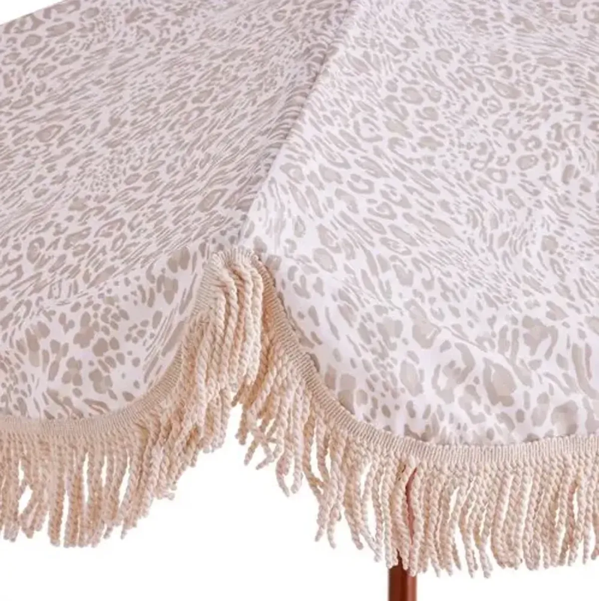 Pounce Patio Umbrella - Ivory Leopard