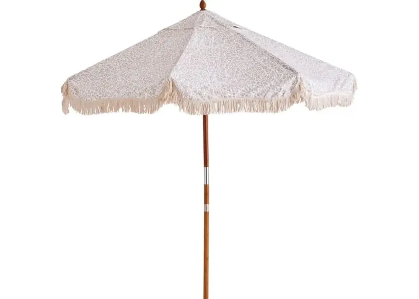 Pounce Patio Umbrella - Ivory Leopard