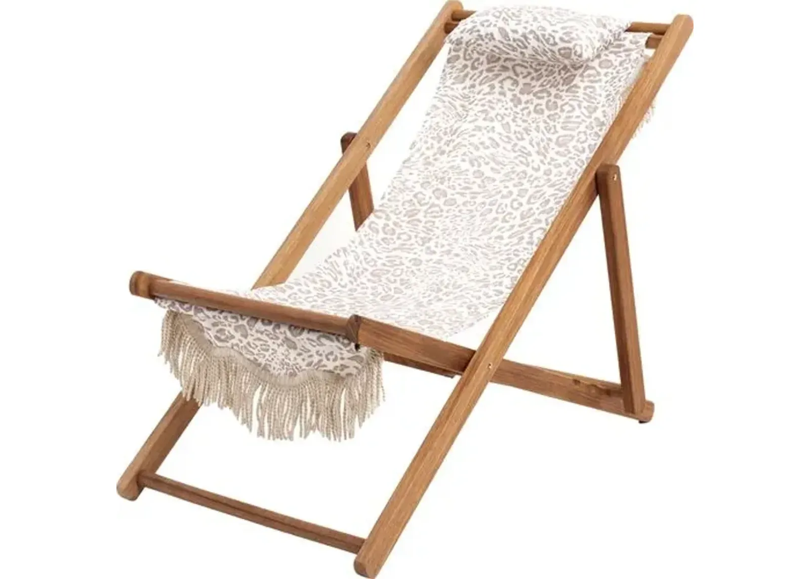 Pounce Outdoor Sling Chair - Ivory Leopard