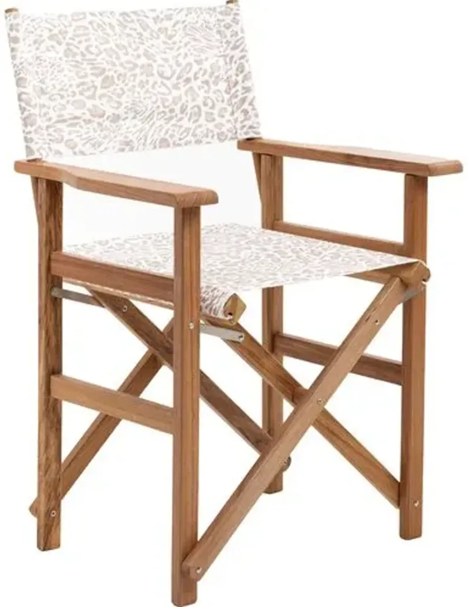 Pounce Director Chair - Ivory Leopard