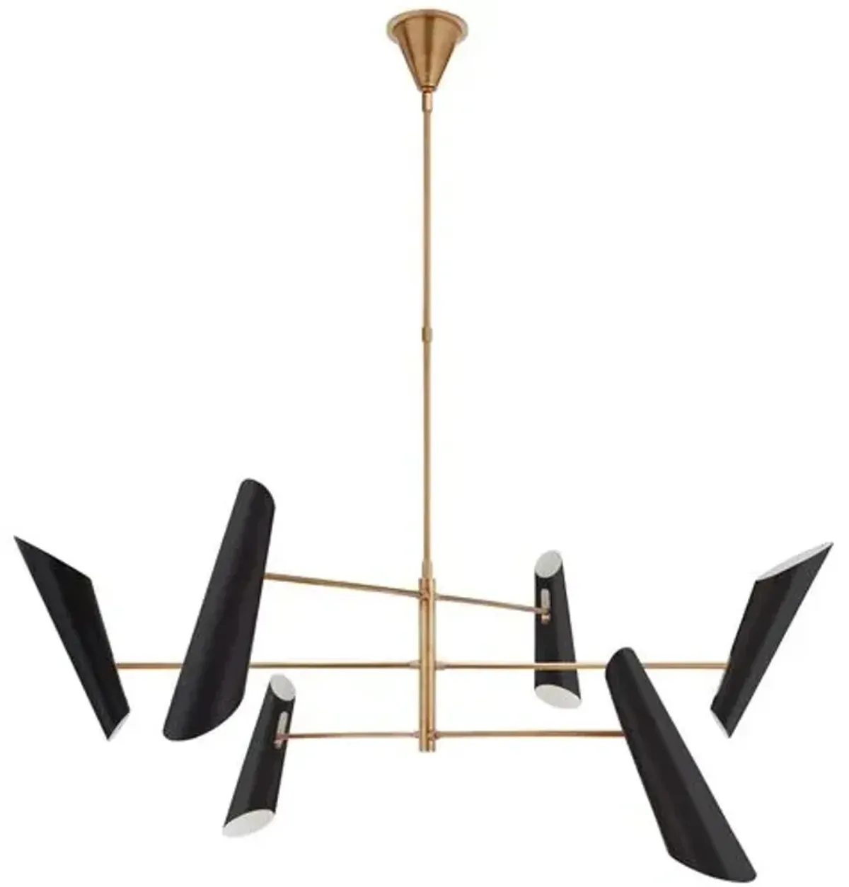 Visual Comfort - Franca Pivoting Chandelier - Black