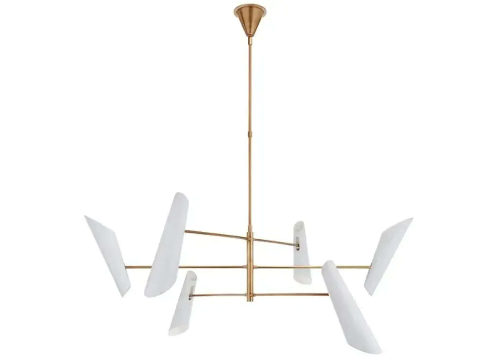 Visual Comfort - Franca Pivoting Chandelier - White