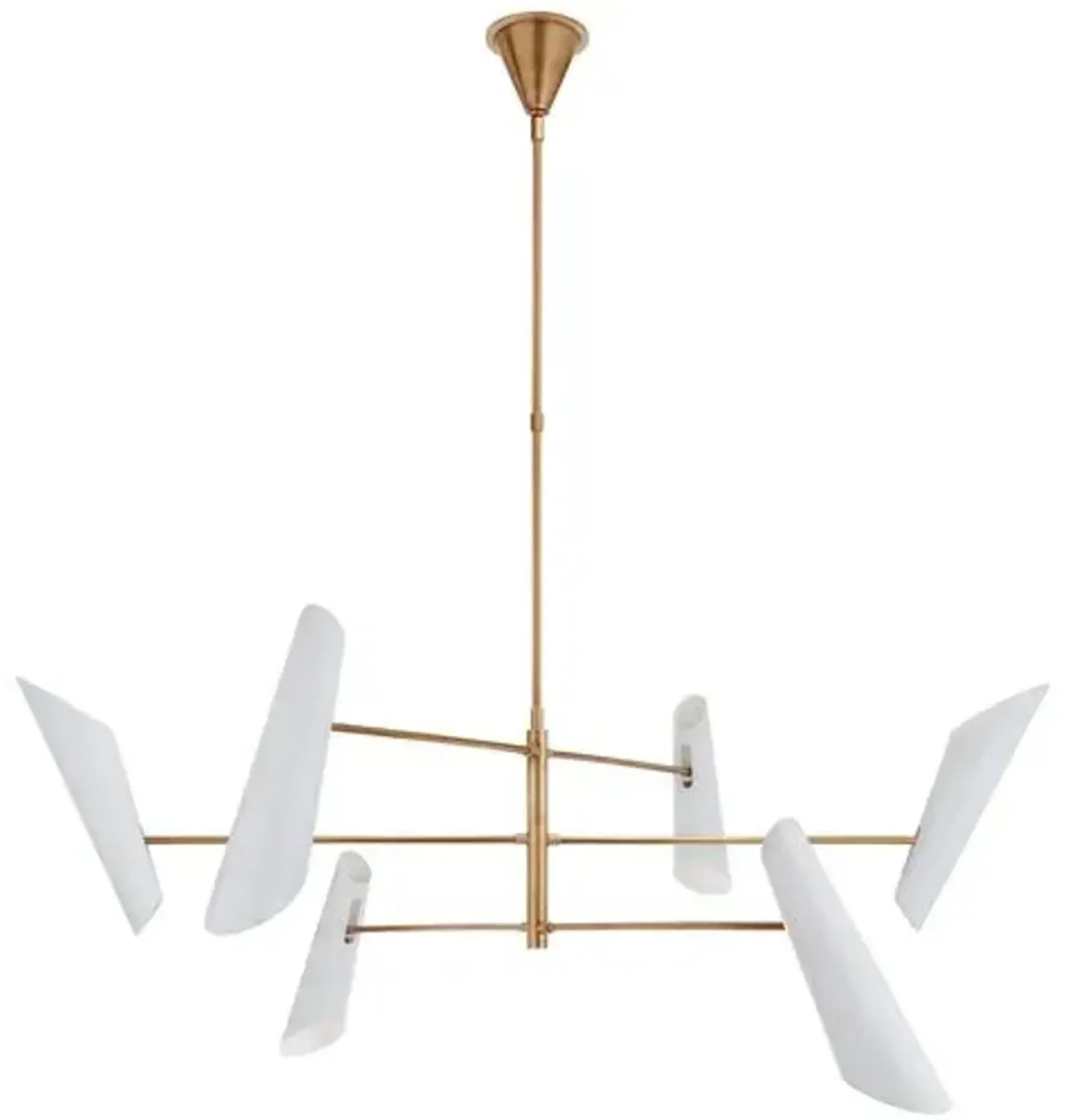 Visual Comfort - Franca Pivoting Chandelier - White