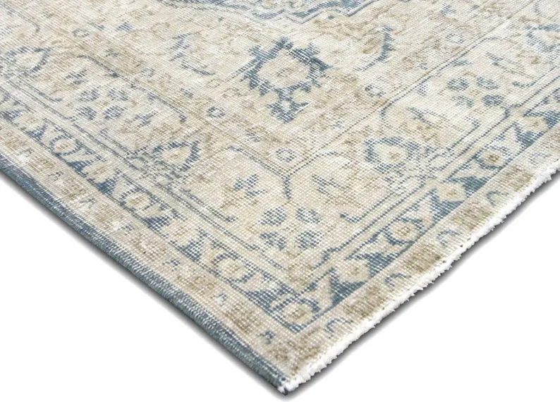 1960s Turkish Oushak Rug - 5' x 8'6" - Nalbandian - Blue - Blue