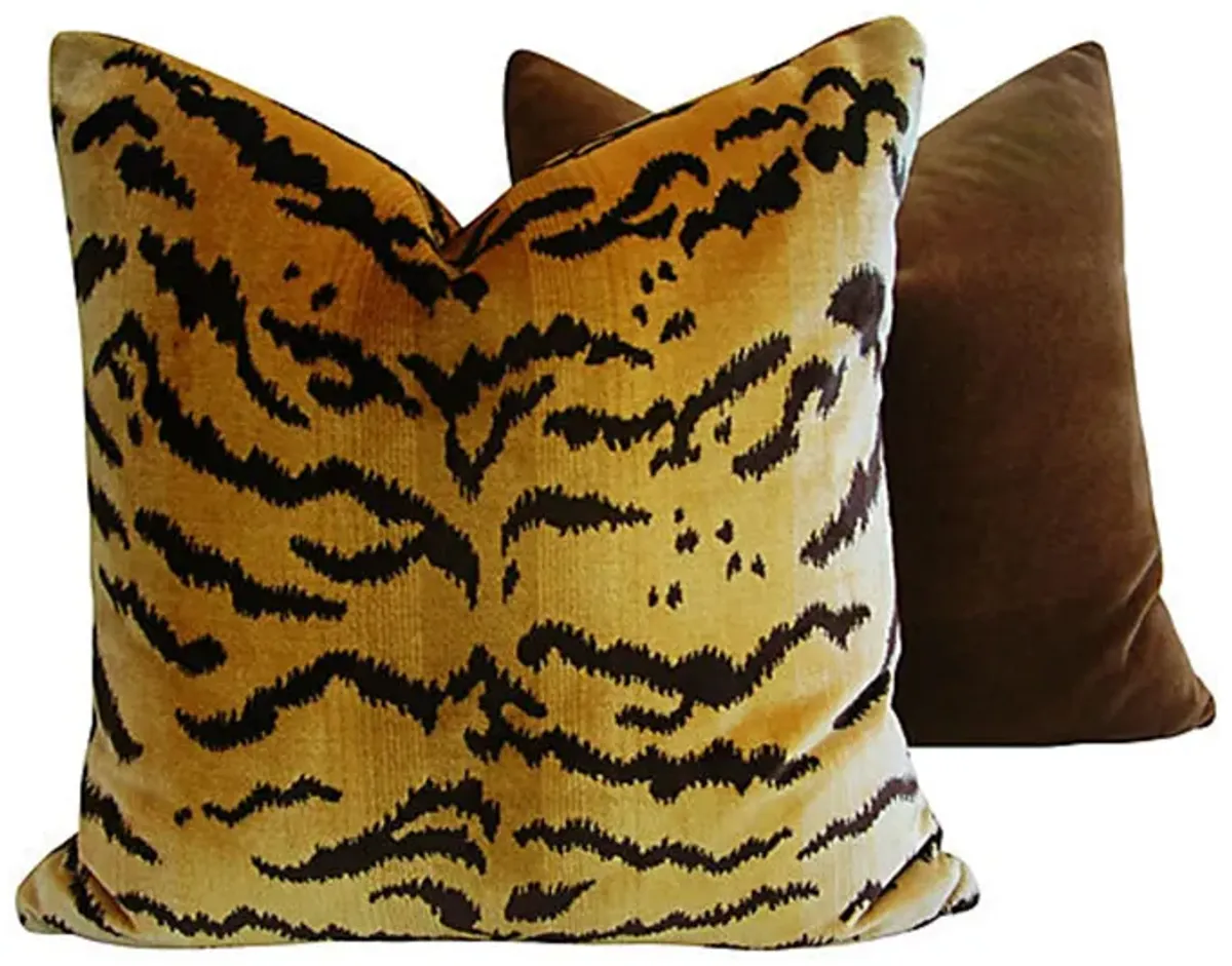 Scalamandré Le Tigre Velvet Pillows - Pr