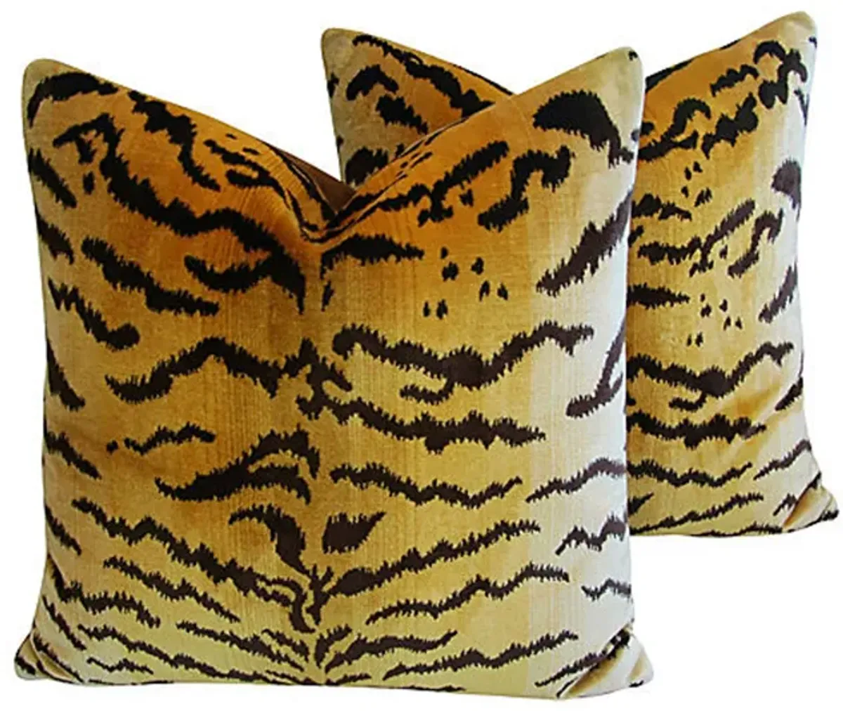 Scalamandré Le Tigre Velvet Pillows - Pr