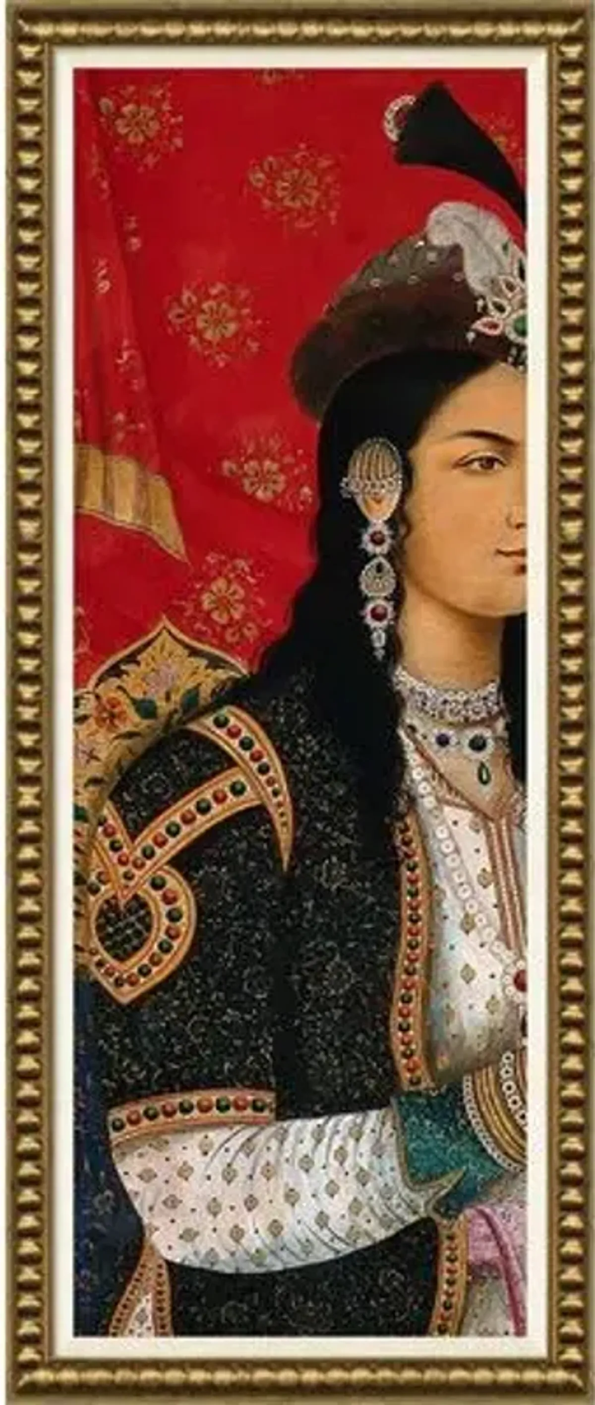 Mughal Empress - Vertical - Gold