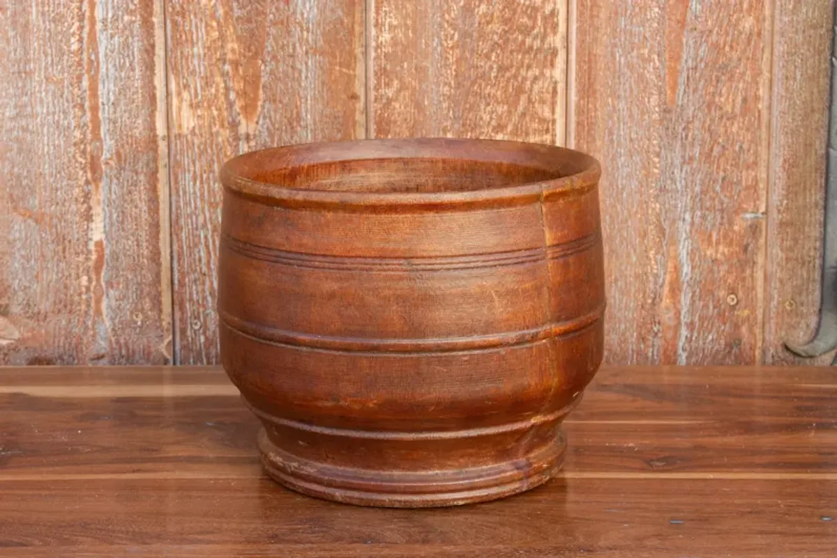 Antique Ceylon Spice Grinder Bowl