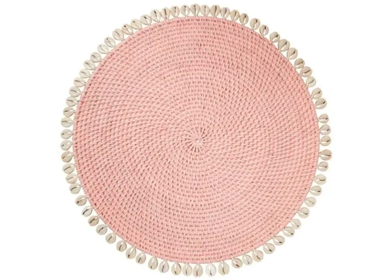 Set of 4 Capiz Place Mats - Pink - Mode Living