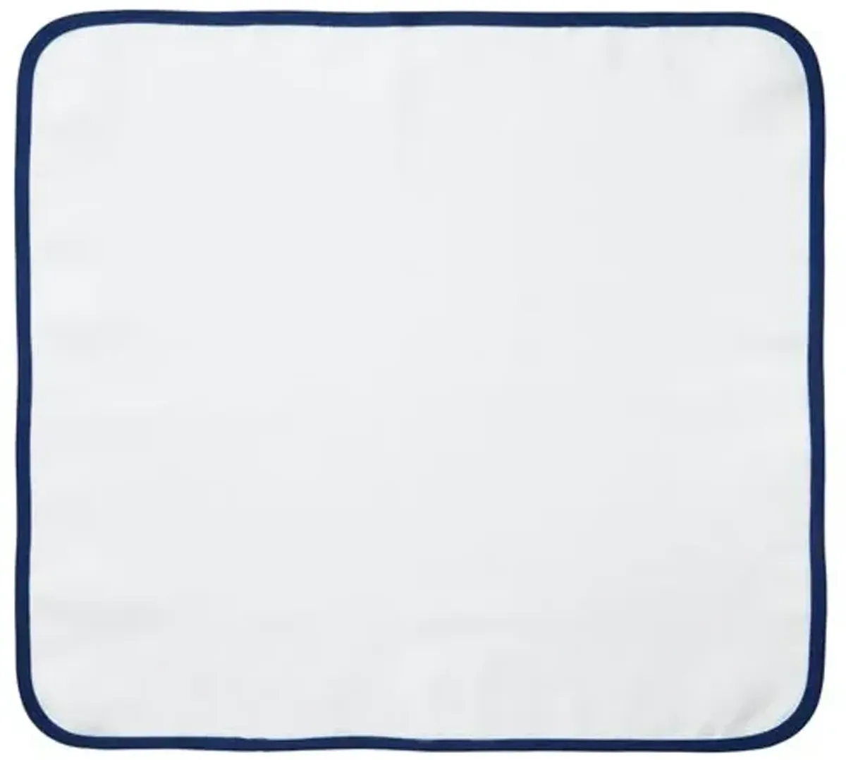 Set of 4 Carmel Napkins - White/Blue - Mode Living