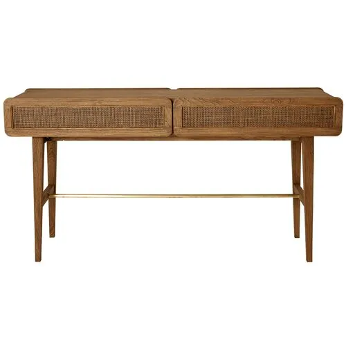 Miles Cane Console Table - Praline - Brownstone Furniture